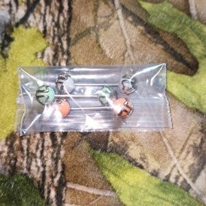 Three unique tongue rings